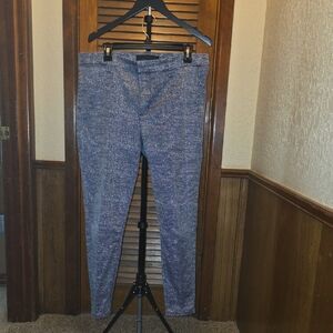 Tinsel Women's Blue Tweed Cropped Pants